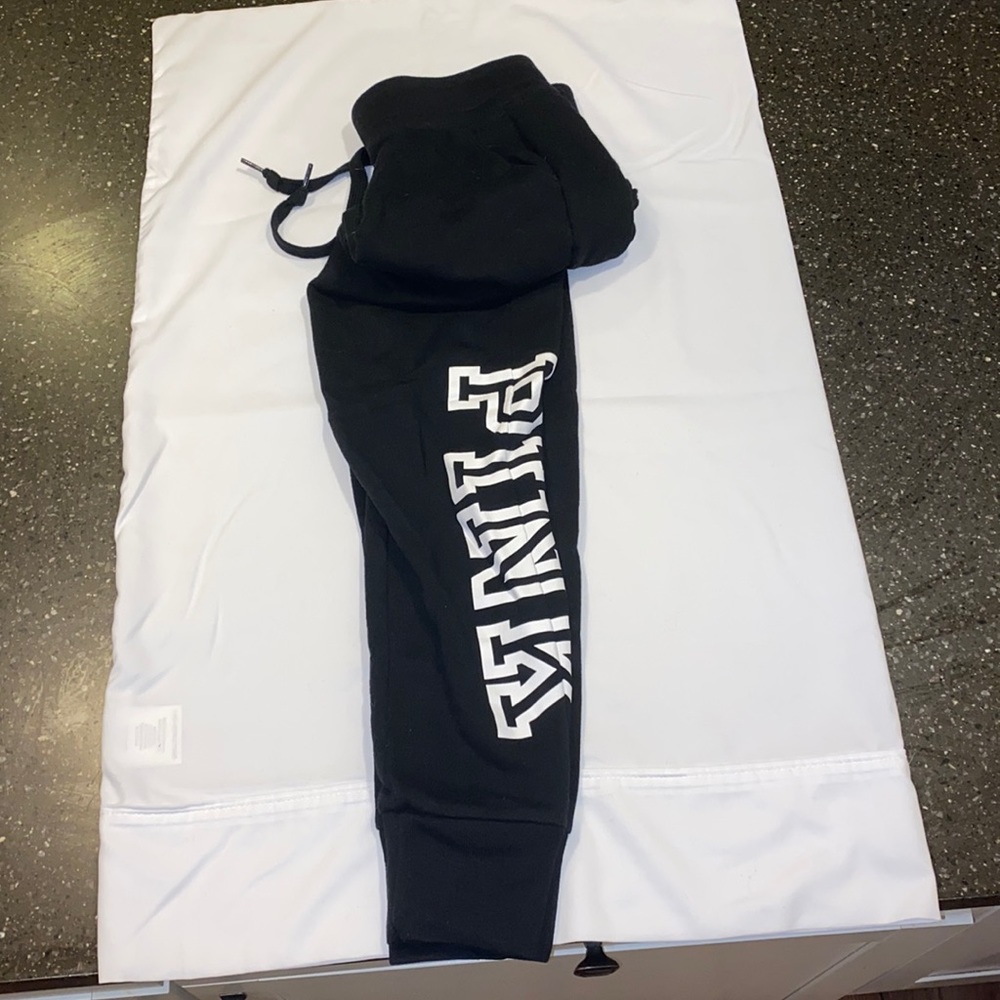 VS PINK Black Jogger Sweats XS